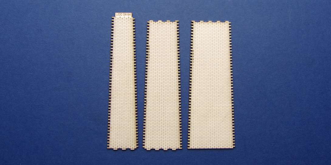 LCC 04-94 OO gauge brick chimney wall