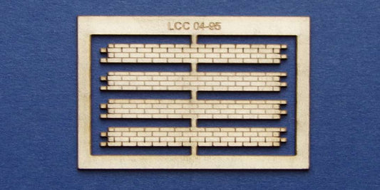 LCC 04-95 OO gauge brick chimney bottom decoration strips