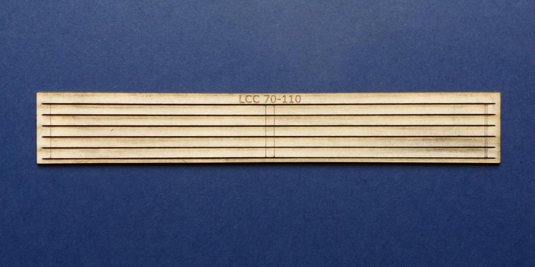 LCC 70-110 O gauge canopy support strips