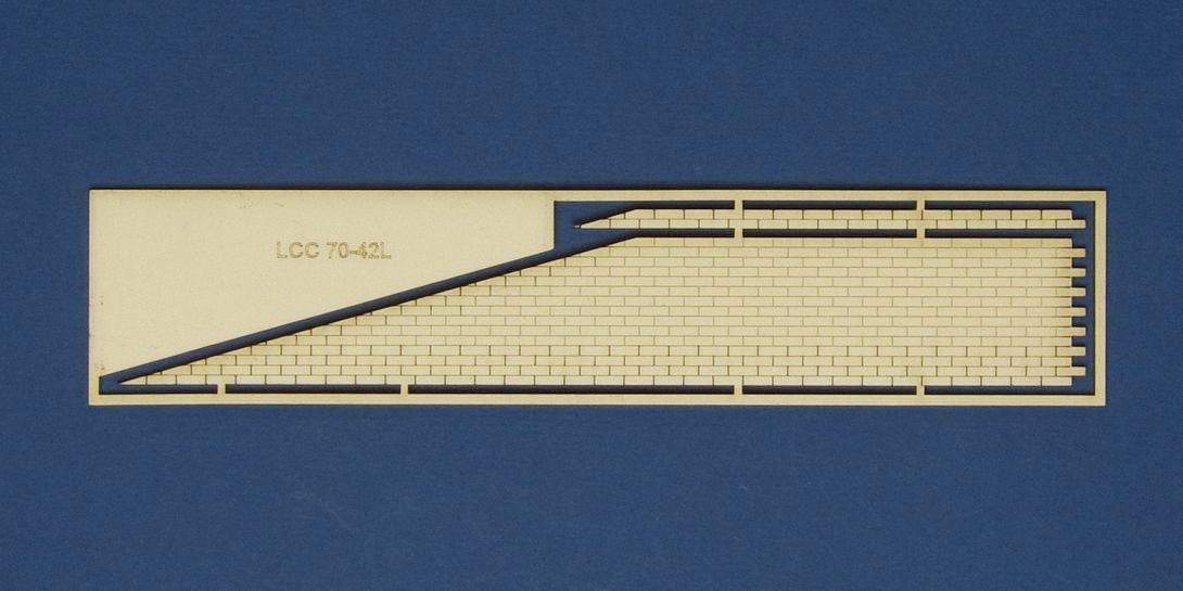 LCC 70-42L O gauge platform edge slope - left