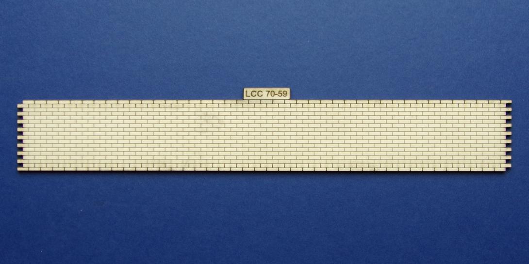 LCC 70-59 O gauge inner parapet brickwork