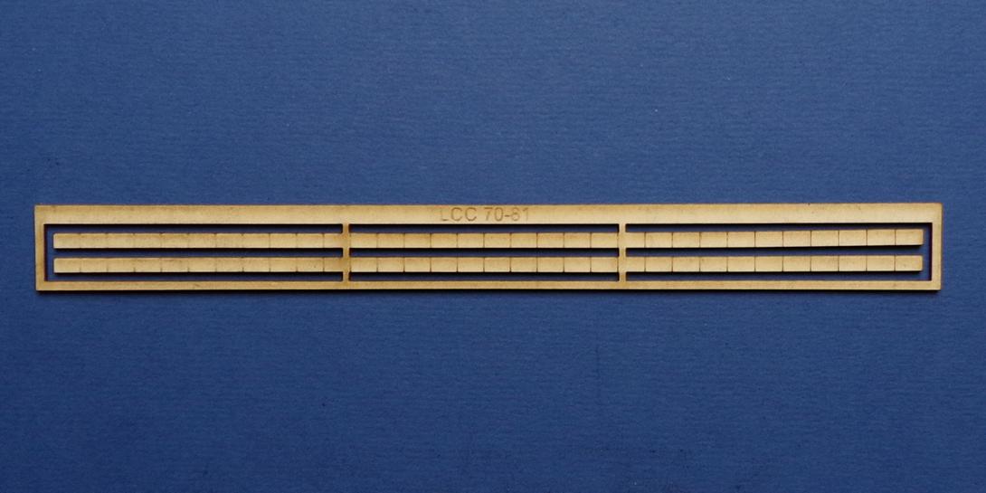 LCC 70-81 O gauge overbridge parapet slabs