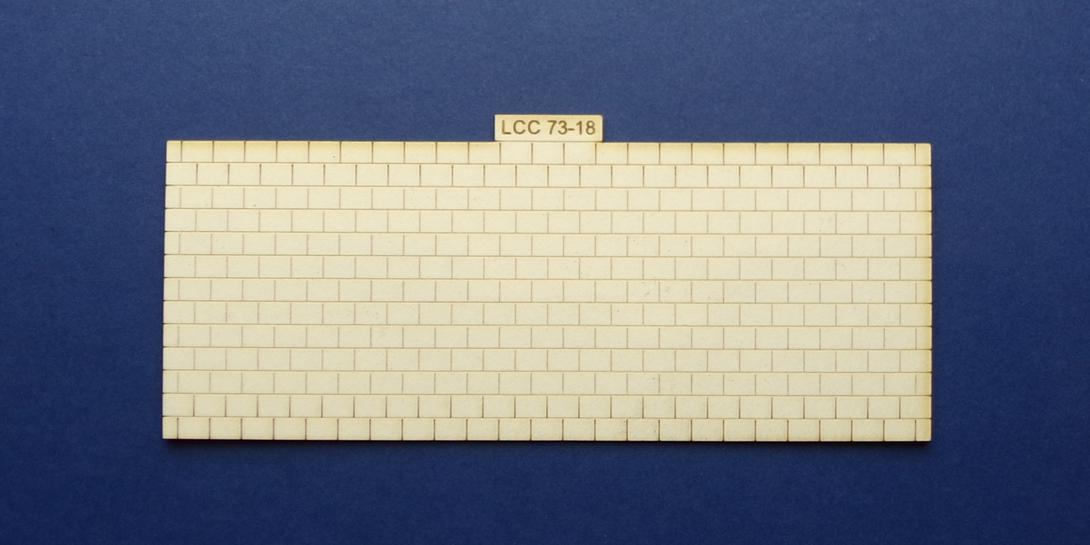 LCC 73-18 O gauge medium signal box roof tiles panel