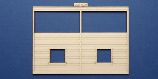 LCC 73-21 O gauge midland style signal box front wall