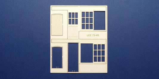 LCC 73-45 O gauge set of windows for 73-12 type 1