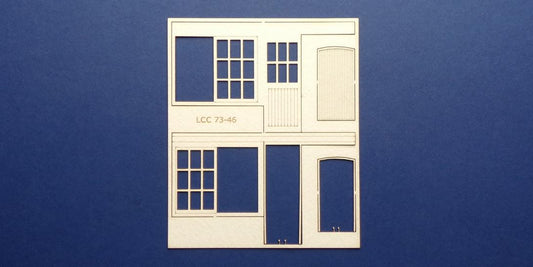 LCC 73-46 O gauge set of windows for 73-13 type 1