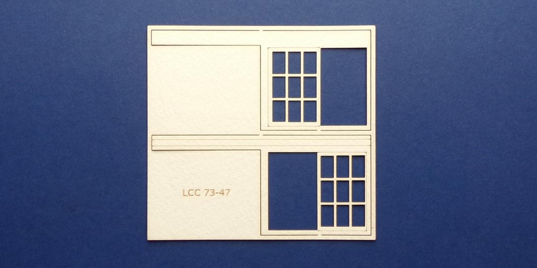 LCC 73-47 O gauge set of windows for 73-14 type 1