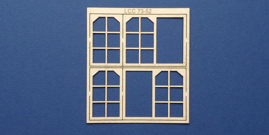 LCC 73-52 O gauge midland style signal box side widnows