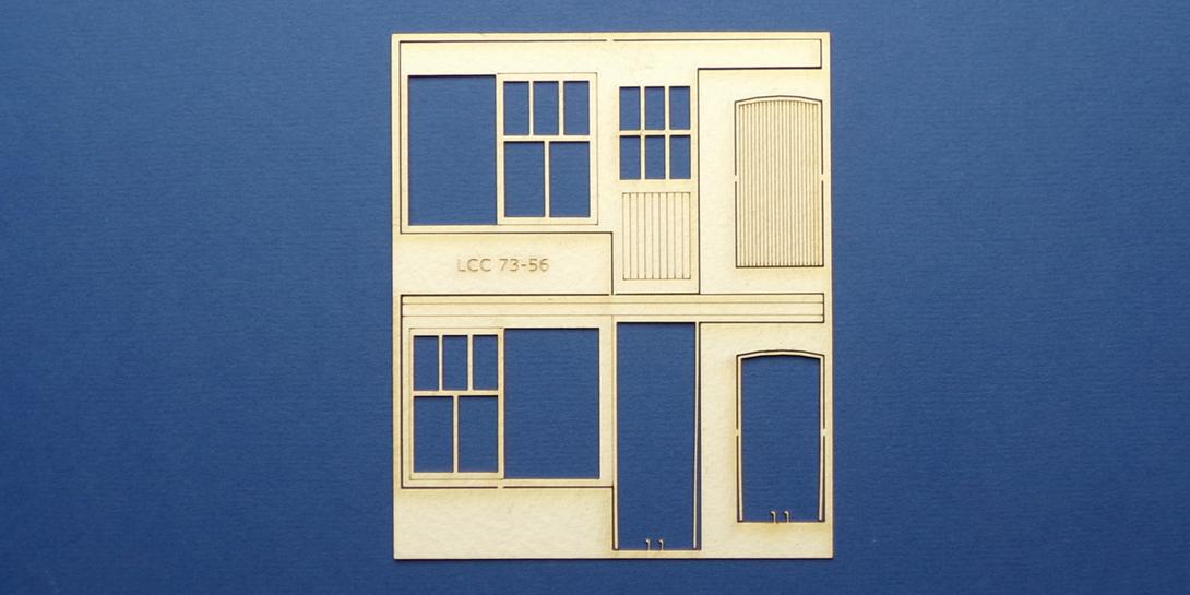 LCC 73-56 O gauge set of windows for LCC 73-13