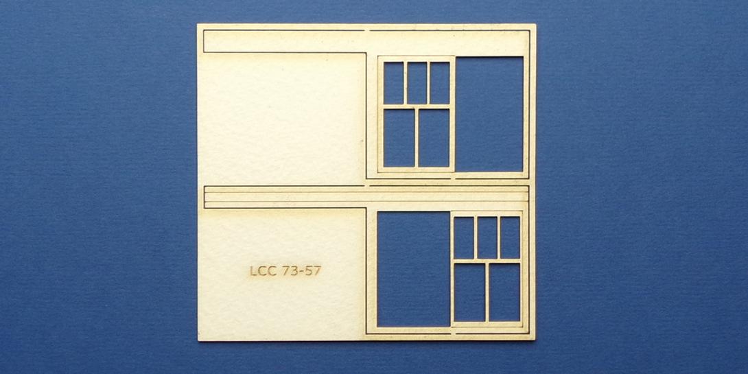 LCC 73-57 O gauge set of windows for LCC 73-14