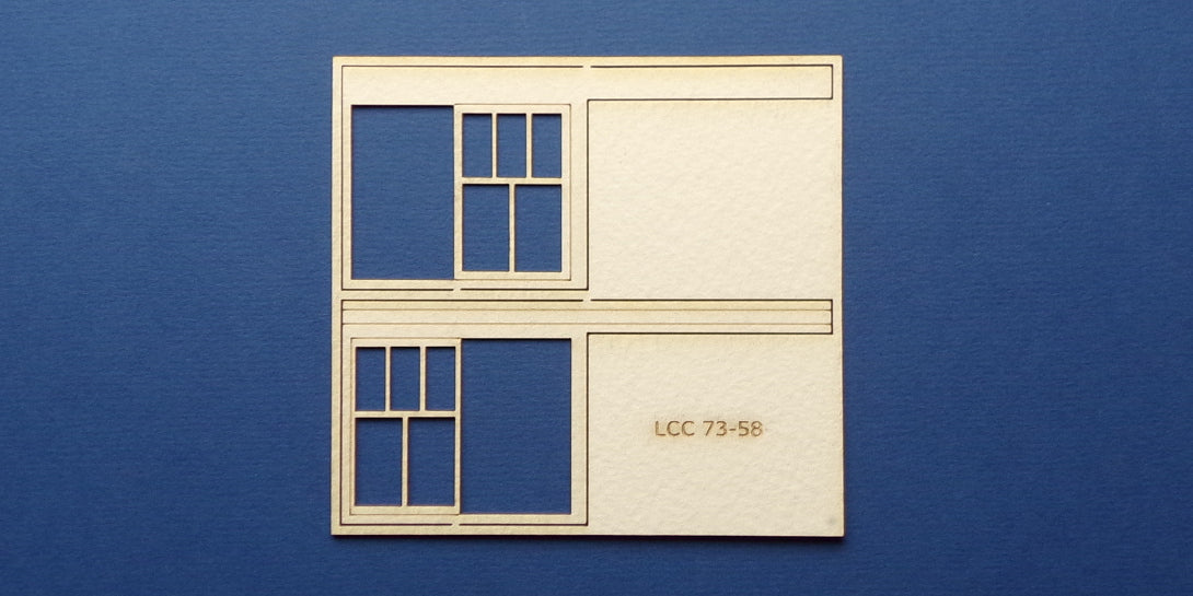 LCC 73-58 O gauge set of windows for LCC 73-15