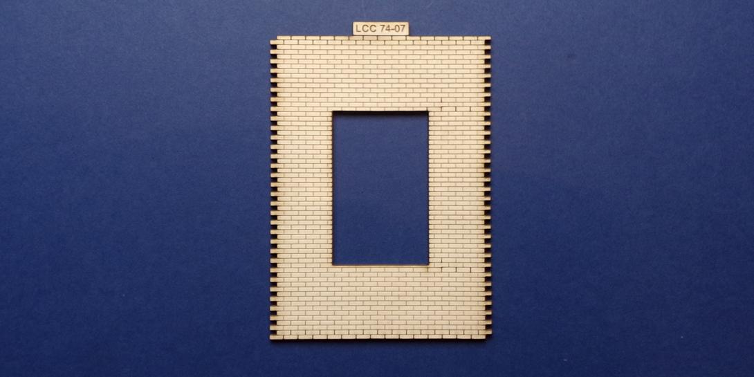 LCC 74-07 O gauge industrial window panel type 2