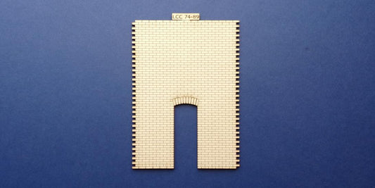 LCC 74-89 O gauge industrial wall panel with single door opening