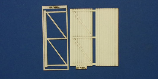 LCC 7N-09DL O-16.5 gate panel for flat header - left version