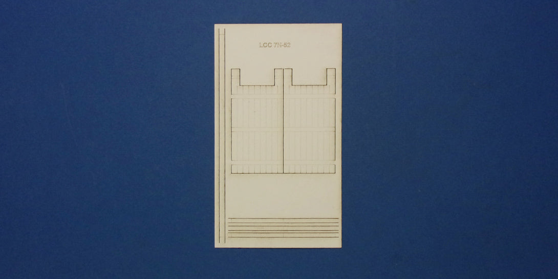 LCC 7N-52 industrial sliding gate - double