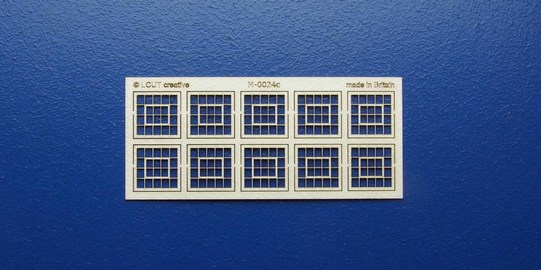 M 00-24c OO gauge kit of 10 industrial windows