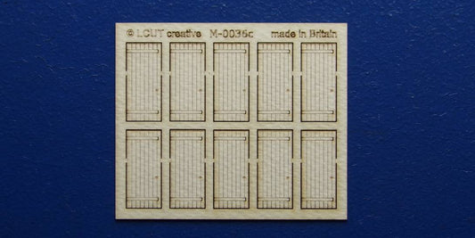 M 00-36c OO gauge kit of 10 single industrial doors with square top