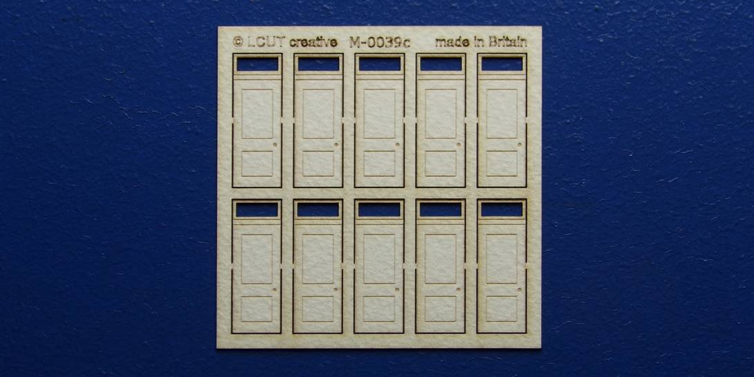 M 00-39c OO gauge kit of 10 single doors with square transom type 2