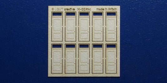 M 00-39c OO gauge kit of 10 single doors with square transom type 2