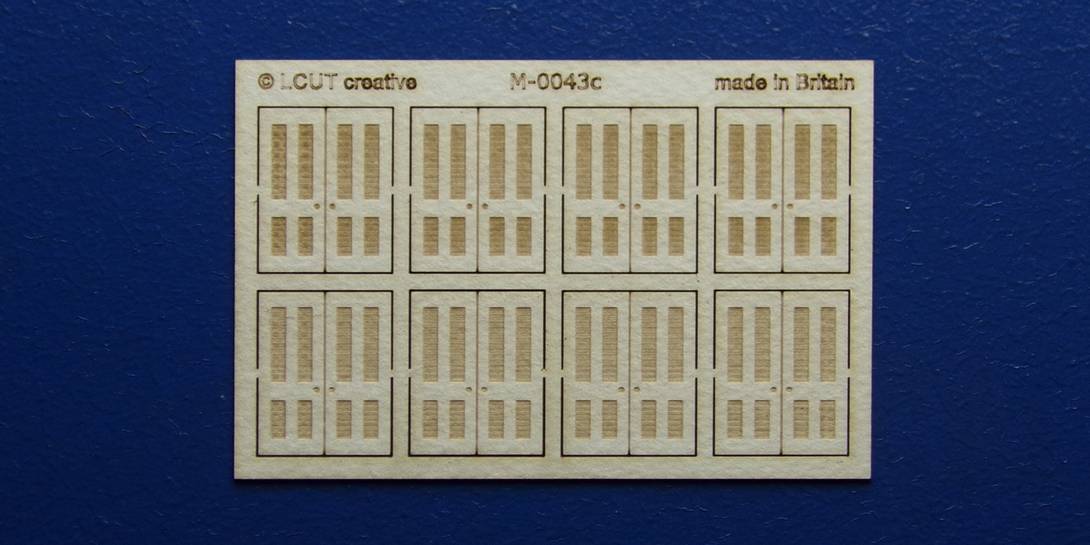 M 00-43c OO gauge kit of 8 double doors type 3