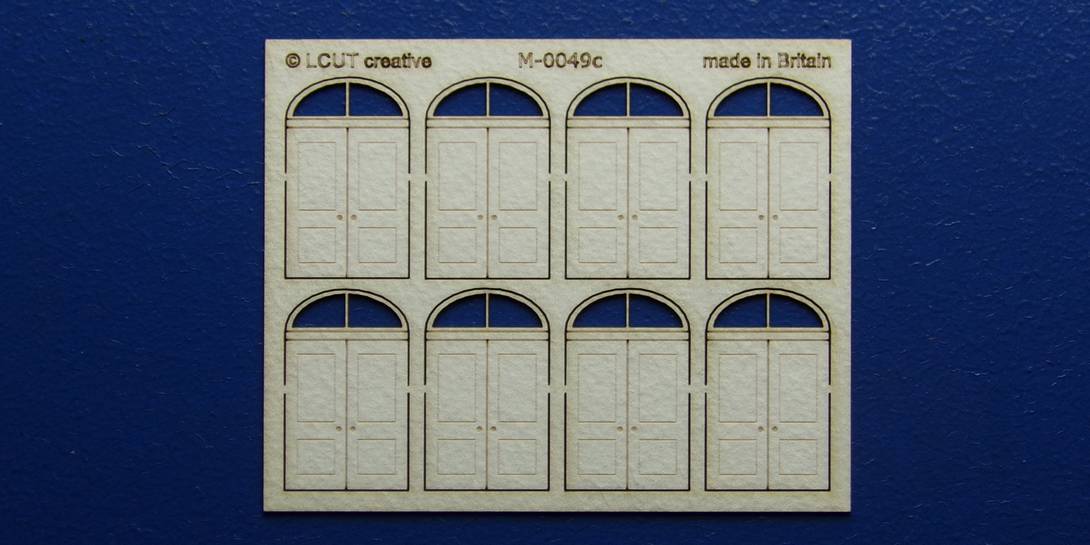 M 00-49c OO gauge kit of 8 double doors with round transom type 1