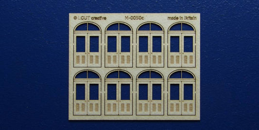 M 00-50c OO gauge kit of 8 double doors with round transom type 2