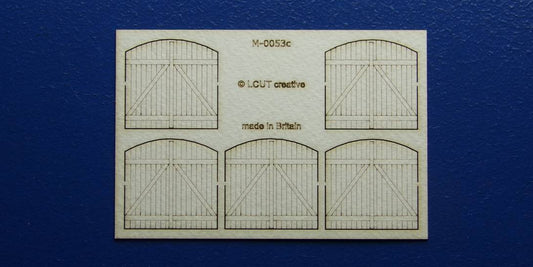 M 00-53c OO gauge kit of 5 industrial gates with round top