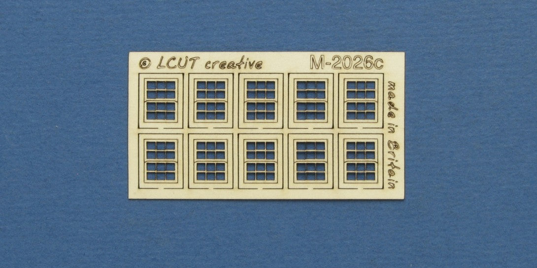 M 20-26c N gauge kit of 10 windows with sash - type 2