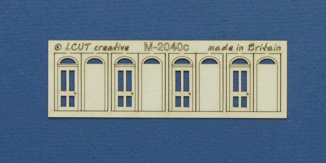 M 20-40c N gauge kit of 4 single doors with round transom type 1