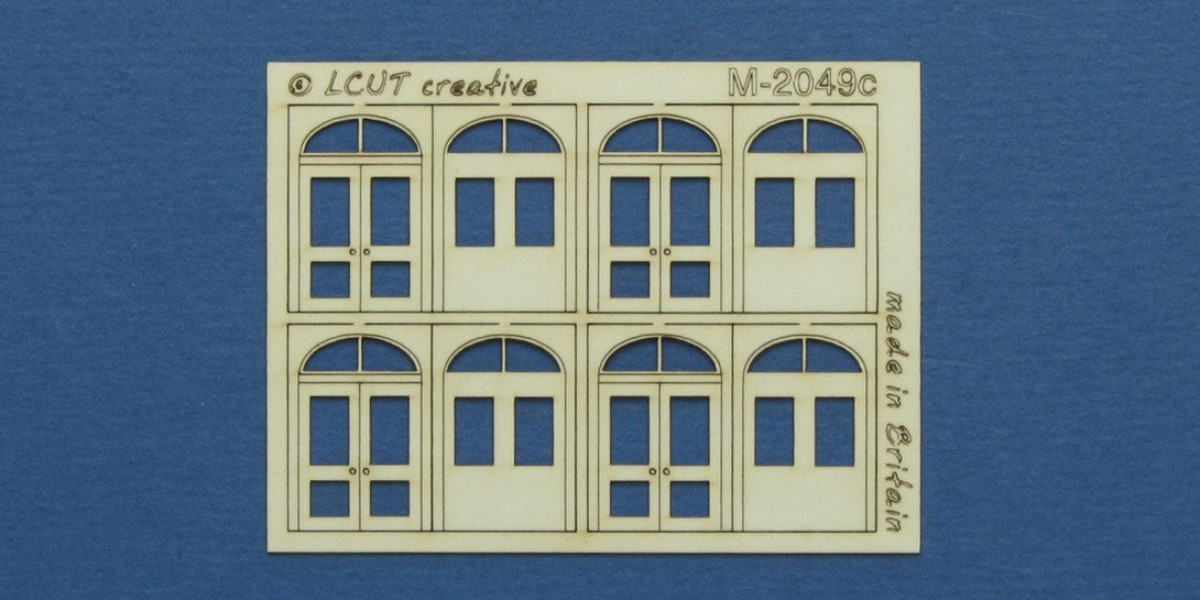 M 20-49c N gauge kit of 4 double doors with round transom type 1