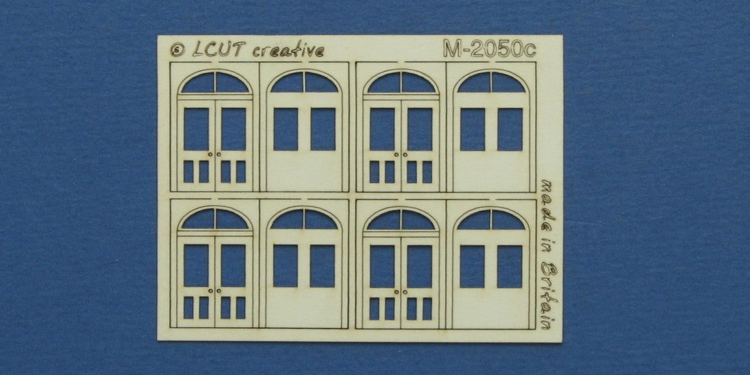 M 20-50c N gauge kit of 4 double doors with round transom type 2