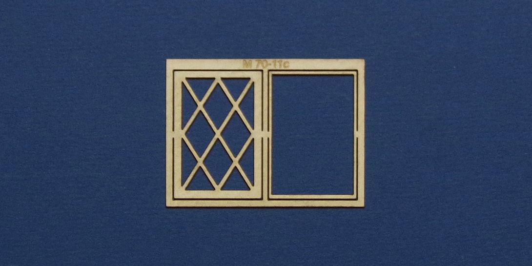 M 70-11c O gauge residential style casement window with lattice type 1