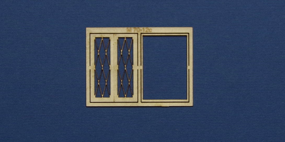 M 70-12c O gauge residential style casement window with lattice type 2