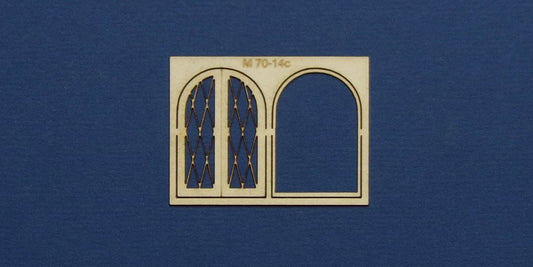 M 70-14c O gauge residential style casement window with lattice type 4