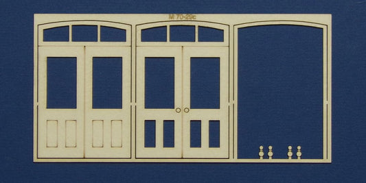 M 70-29c O gauge double door with round transom type 2