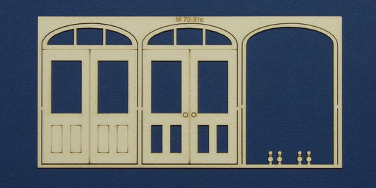 M 70-31c O gauge double door with round transom type 3