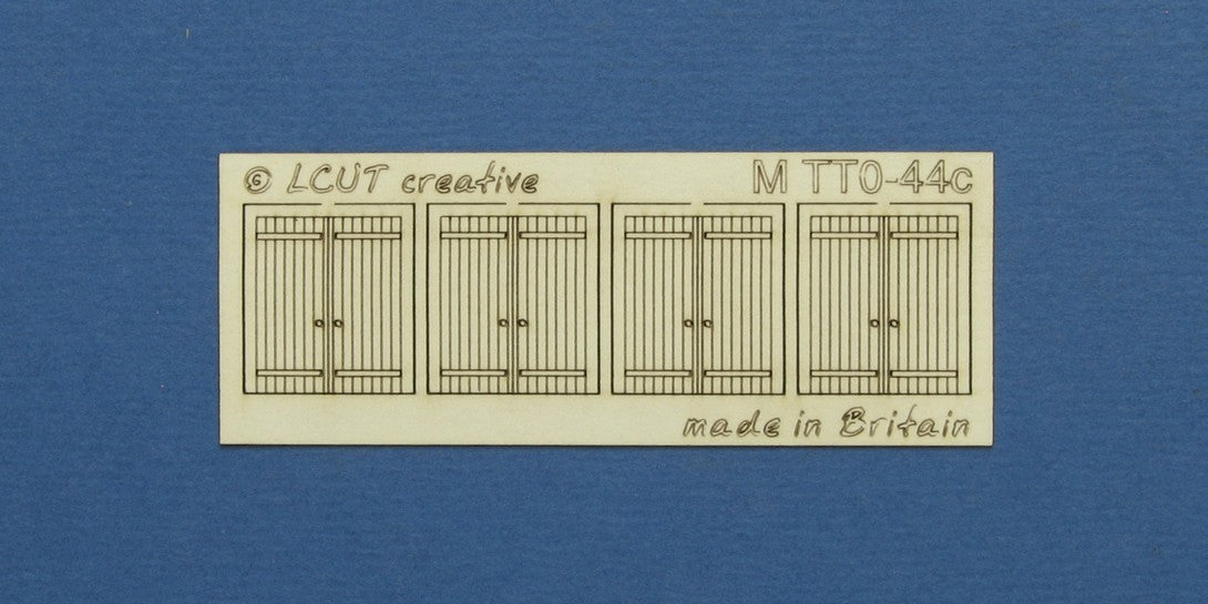 M TT0-44c TT:120 kit of 4 double industrial doors with square top