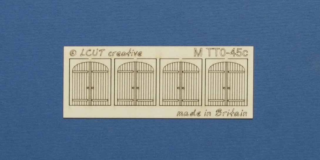 M TT0-45c TT:120 kit of 4 double industrial doors with round top