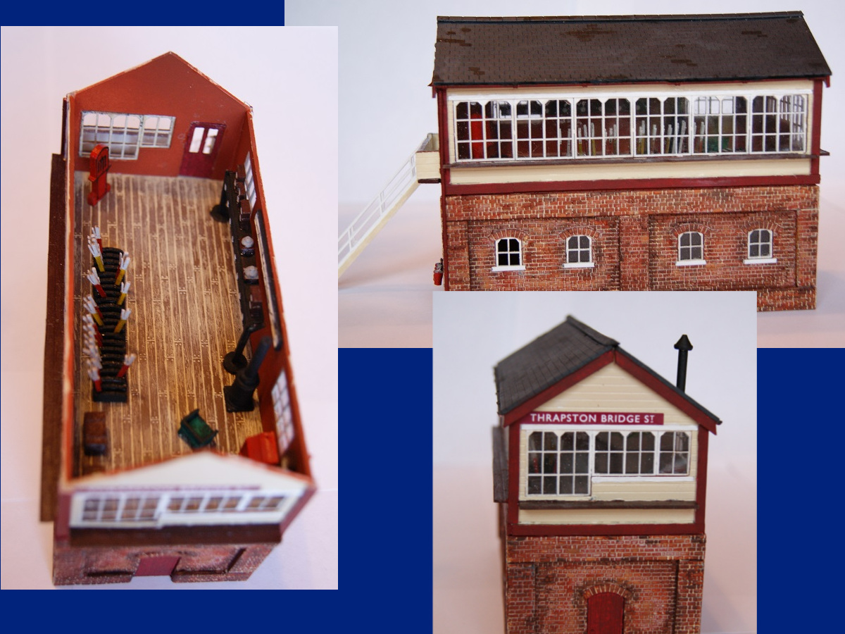 Signal box by Clare and Martin which uses LCUT creative windows and signal box interior. 